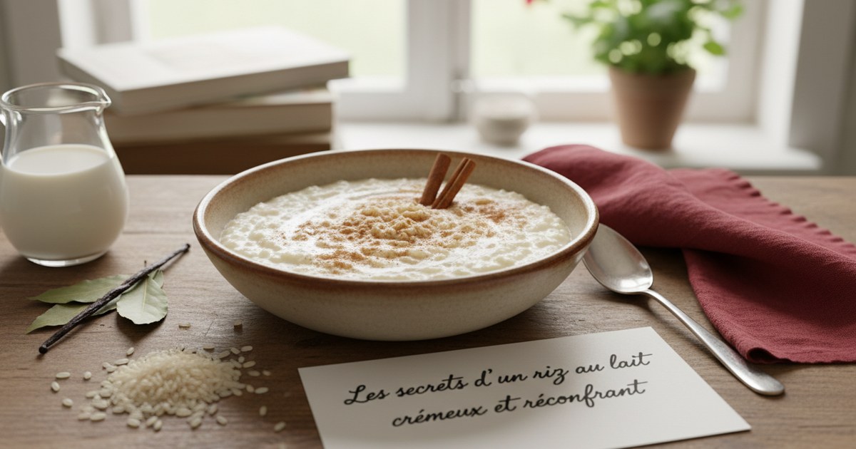 Les secrets d&rsquo;un riz au lait crémeux et réconfortant